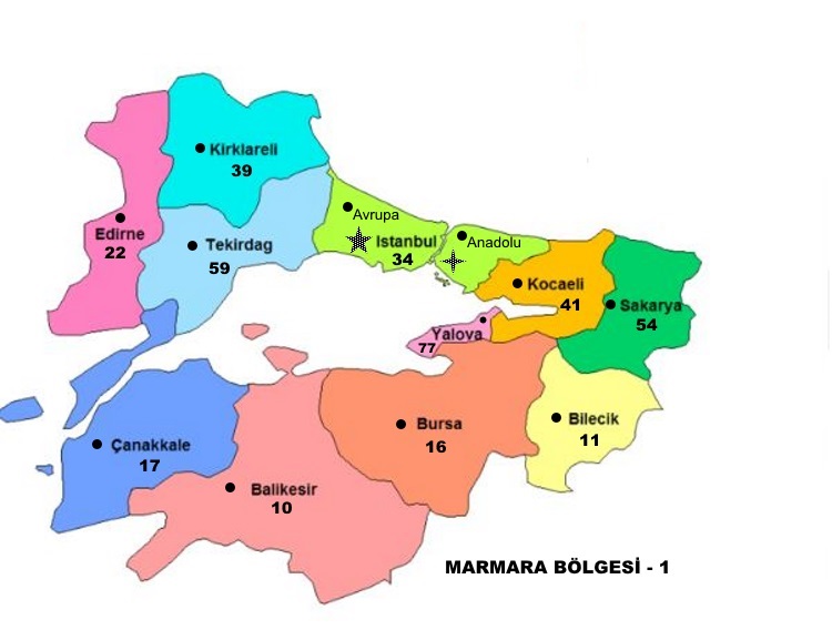 Marmara Blgesi zerinden Arama iin Tklaynz